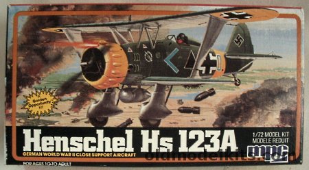 MPC 1/72 Henschel HS-123A - 4/Schlachtgeschwader 2 Winter '42/43  (Airfix Molds), 1-4011 plastic model kit